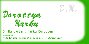 dorottya marku business card